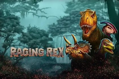Raging Rex Online Slot Logo