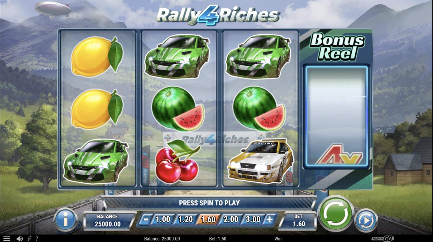 Rally 4 Riches: image of main menu