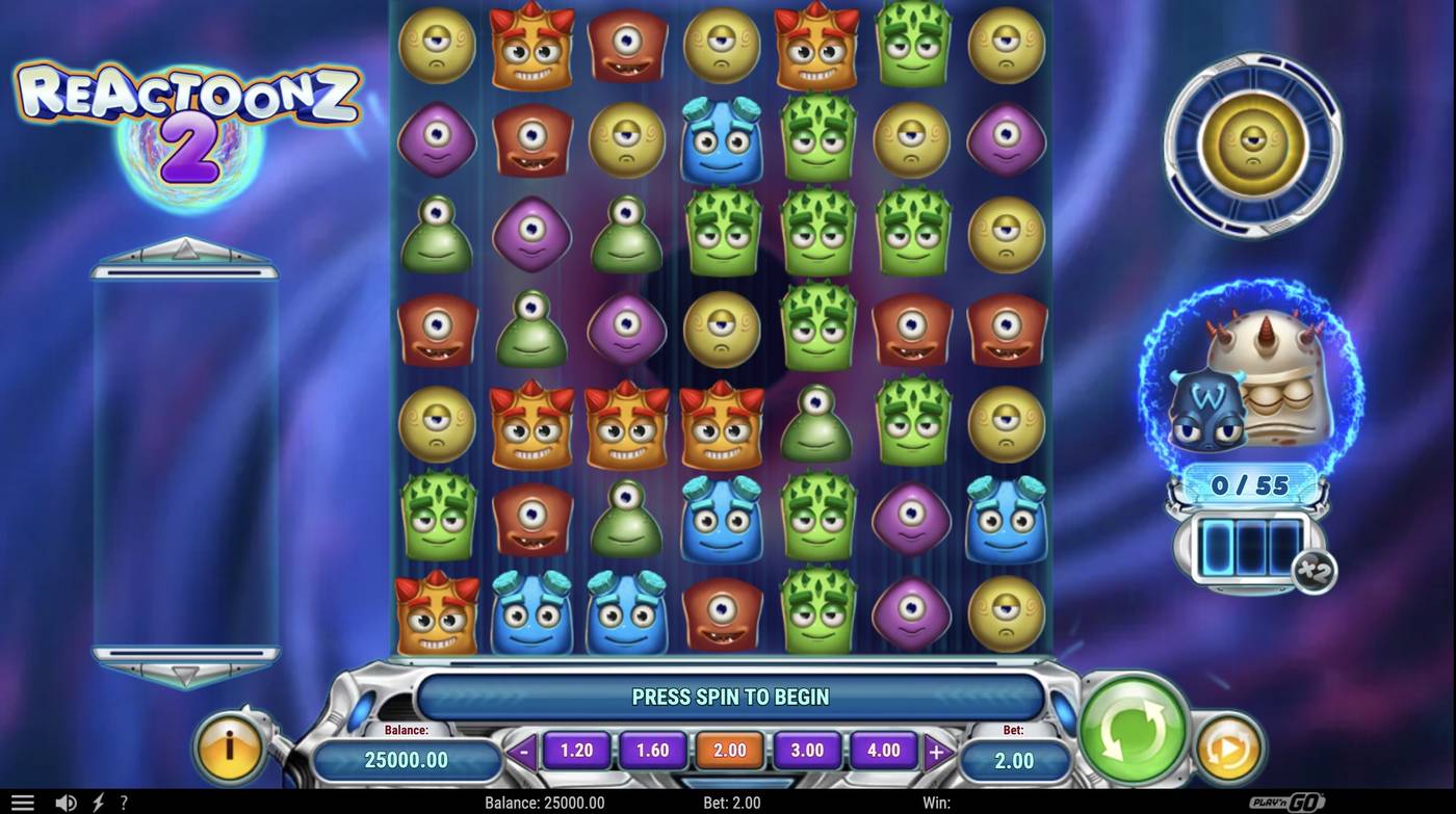 Reactoonz 2 Online Slot Logo