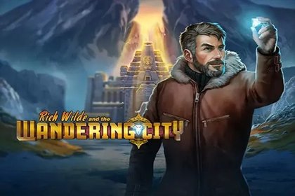 Rich Wilde and the Wandering City Online Slot Logo
