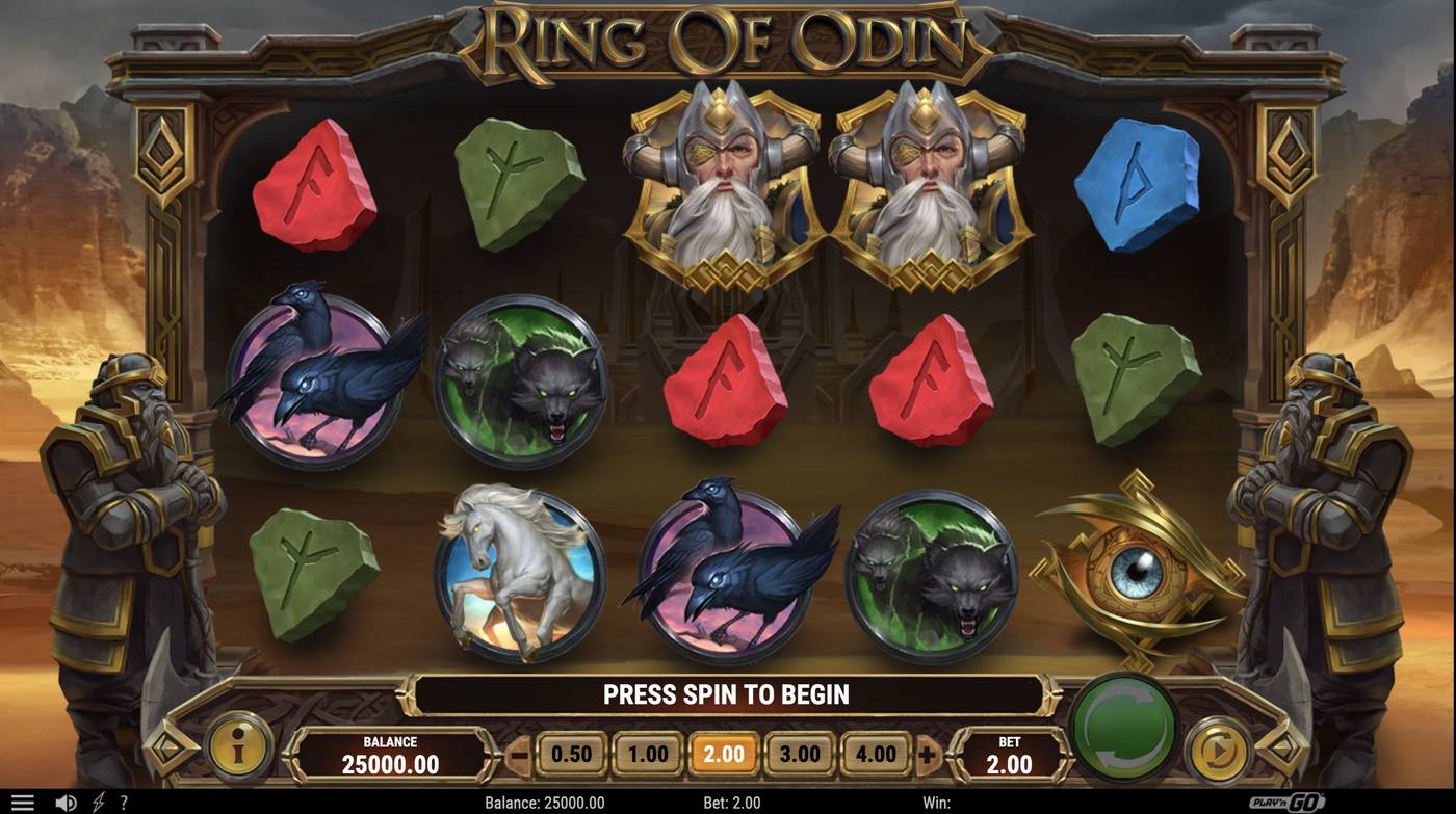 Ring of Odin: image of main menu