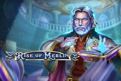 Rise of Merlin Online Slot Logo