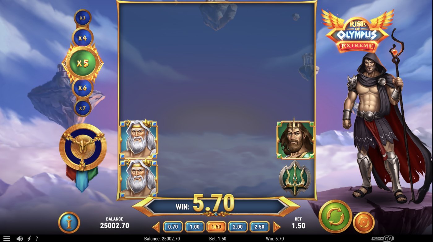 Rise of Olympus Extreme: image of winning