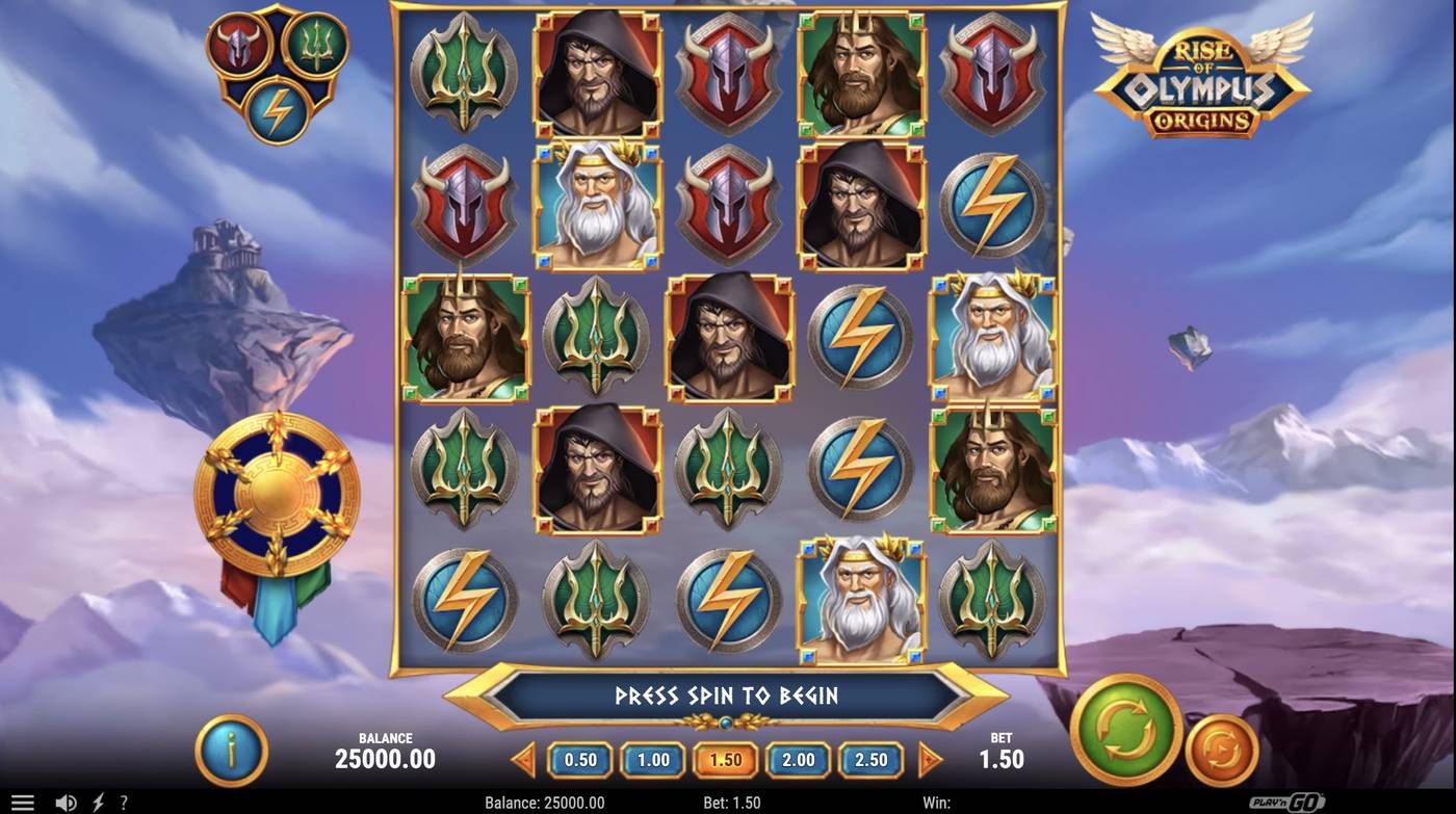 Rise of Olympus Origins: image of main menu