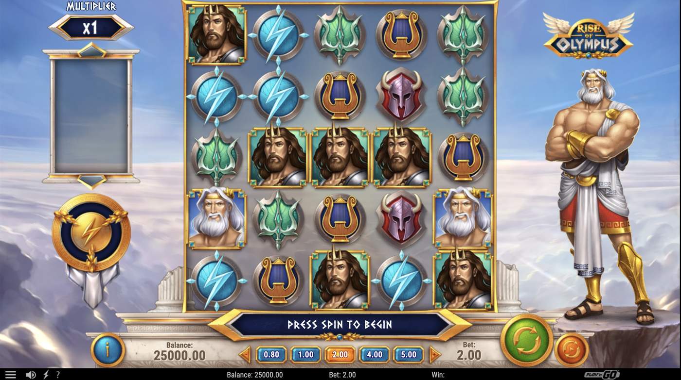 Rise of Olympus: image of main menu