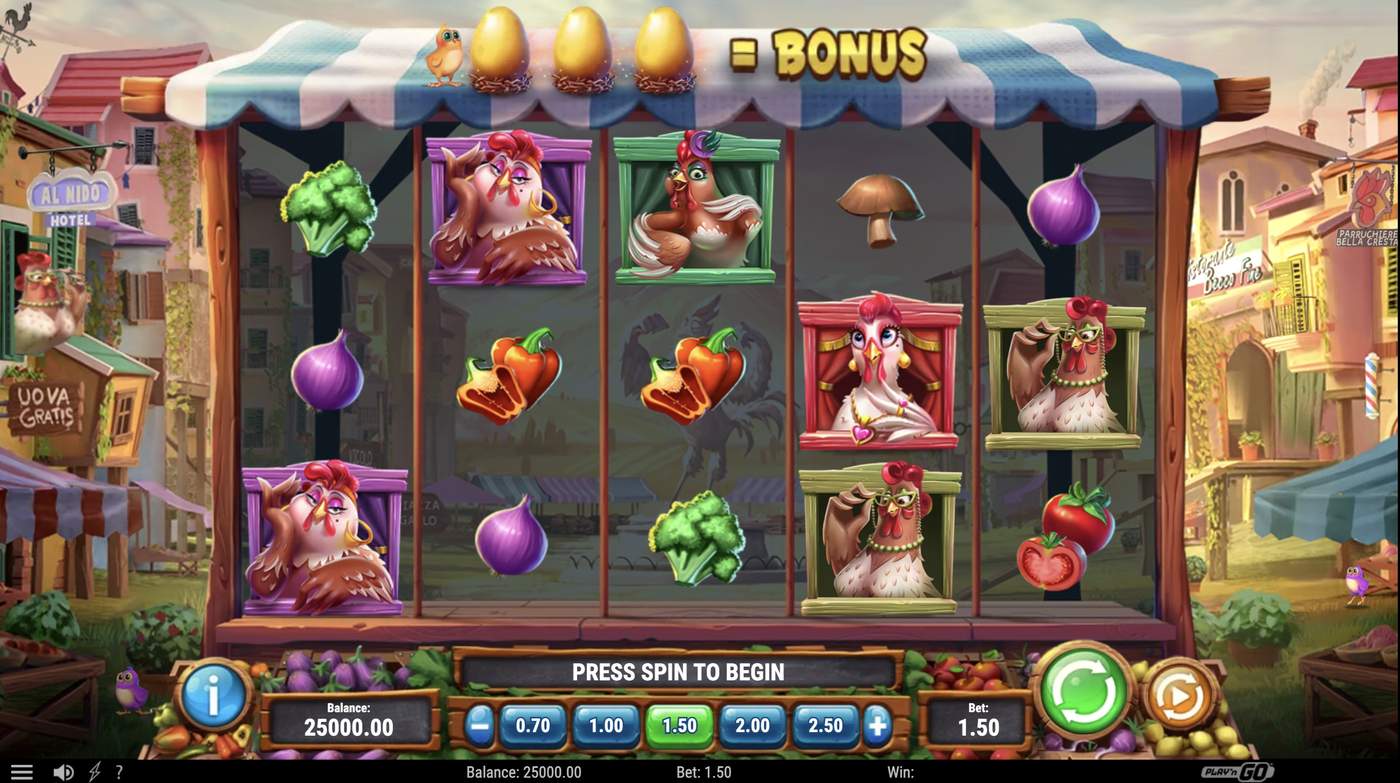 Rocco Gallo: image of main menu