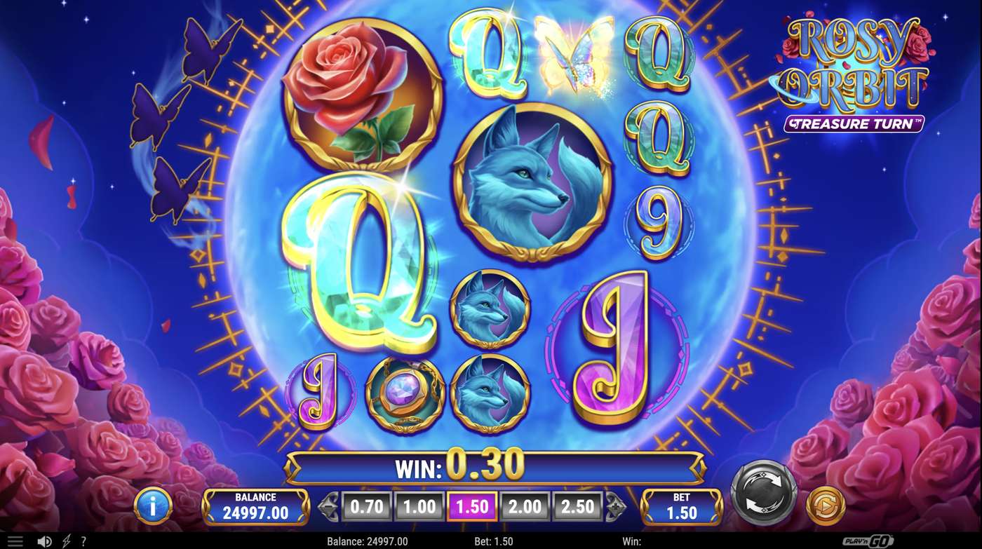 Rosy Orbit Treasure Turn: image of winning