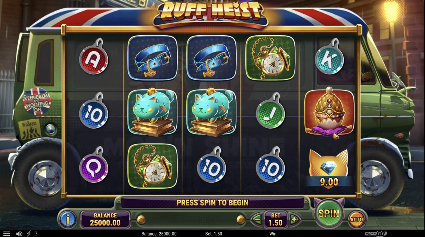 Ruff Heist: image of main menu