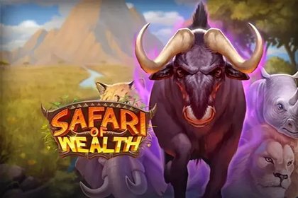 Safari of Wealth Online Slot Logo
