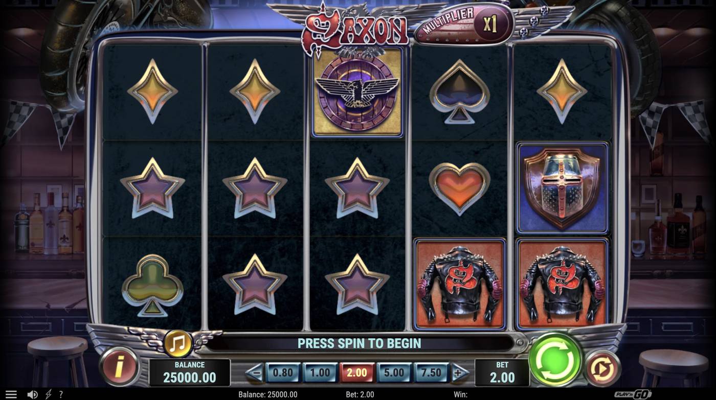 Saxon: image of main menu