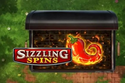 Sizzling Spins Online Slot Logo
