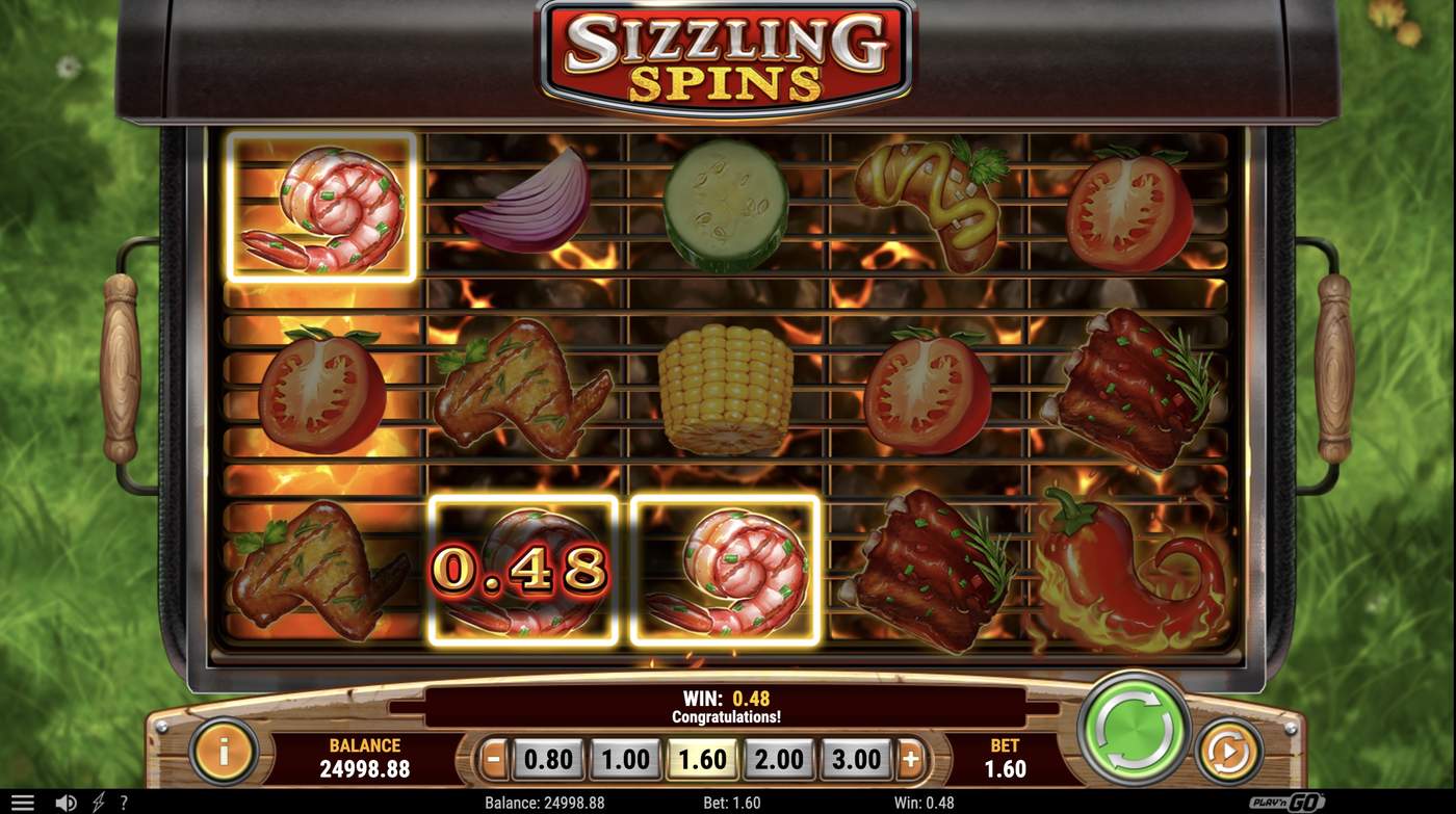Sizzling Spins: image of winning