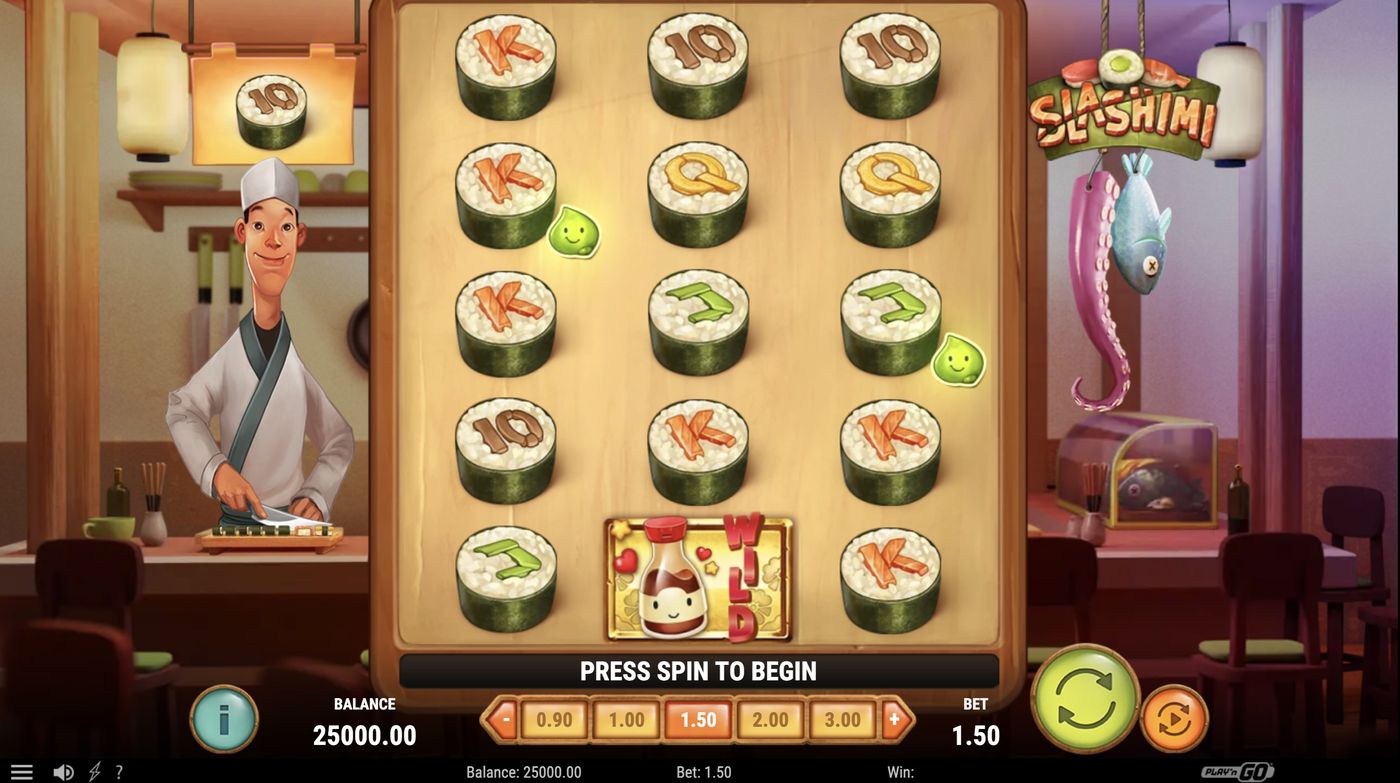 Slashimi: image of main menu