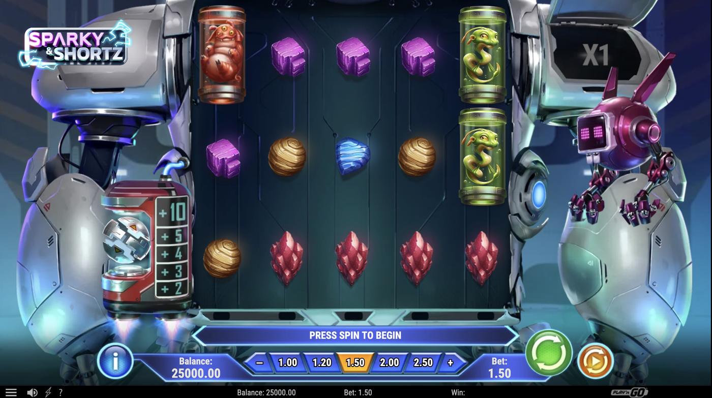 Sparky & Shortz: image of main menu