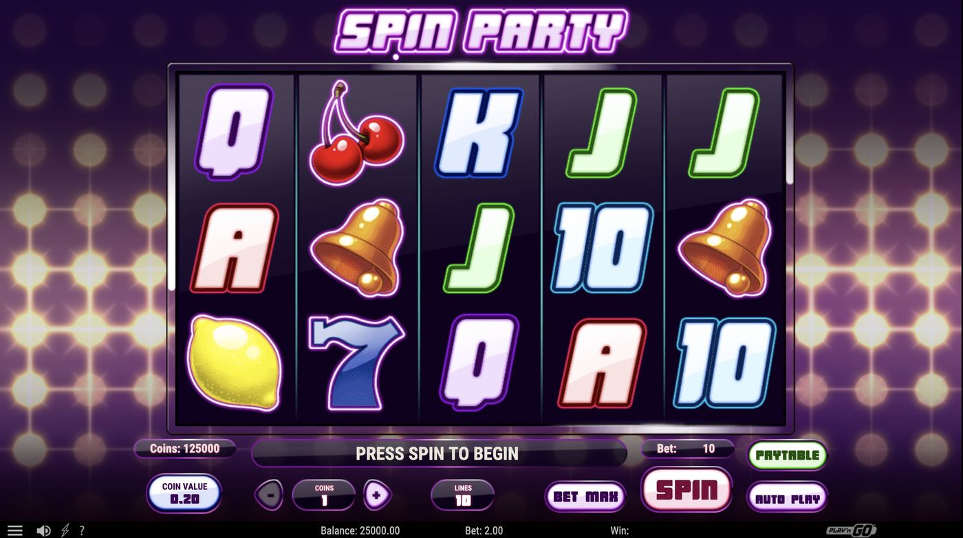 Spin Party: image of main menu