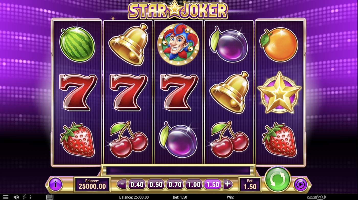 Star Joker: image of main menu