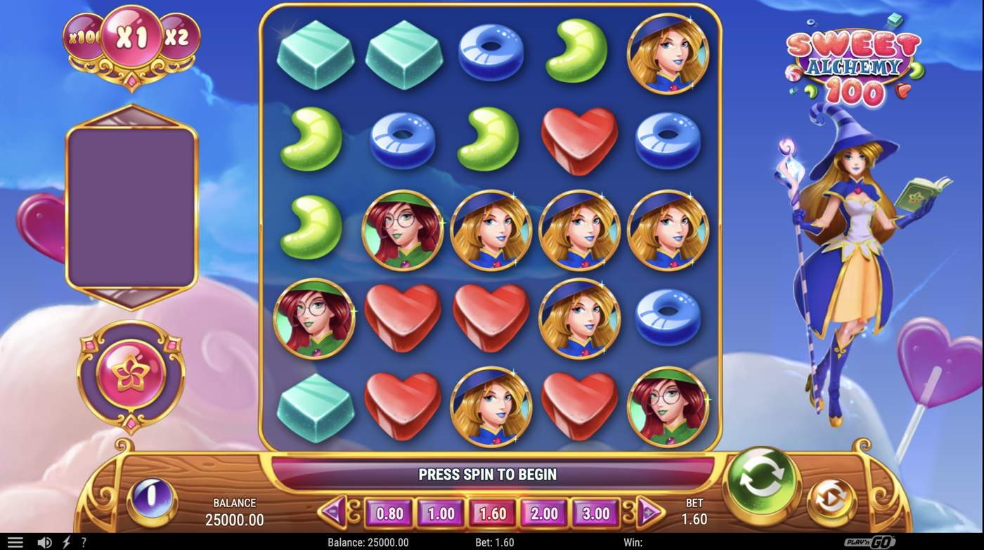Sweet Alchemy 100: image of main menu