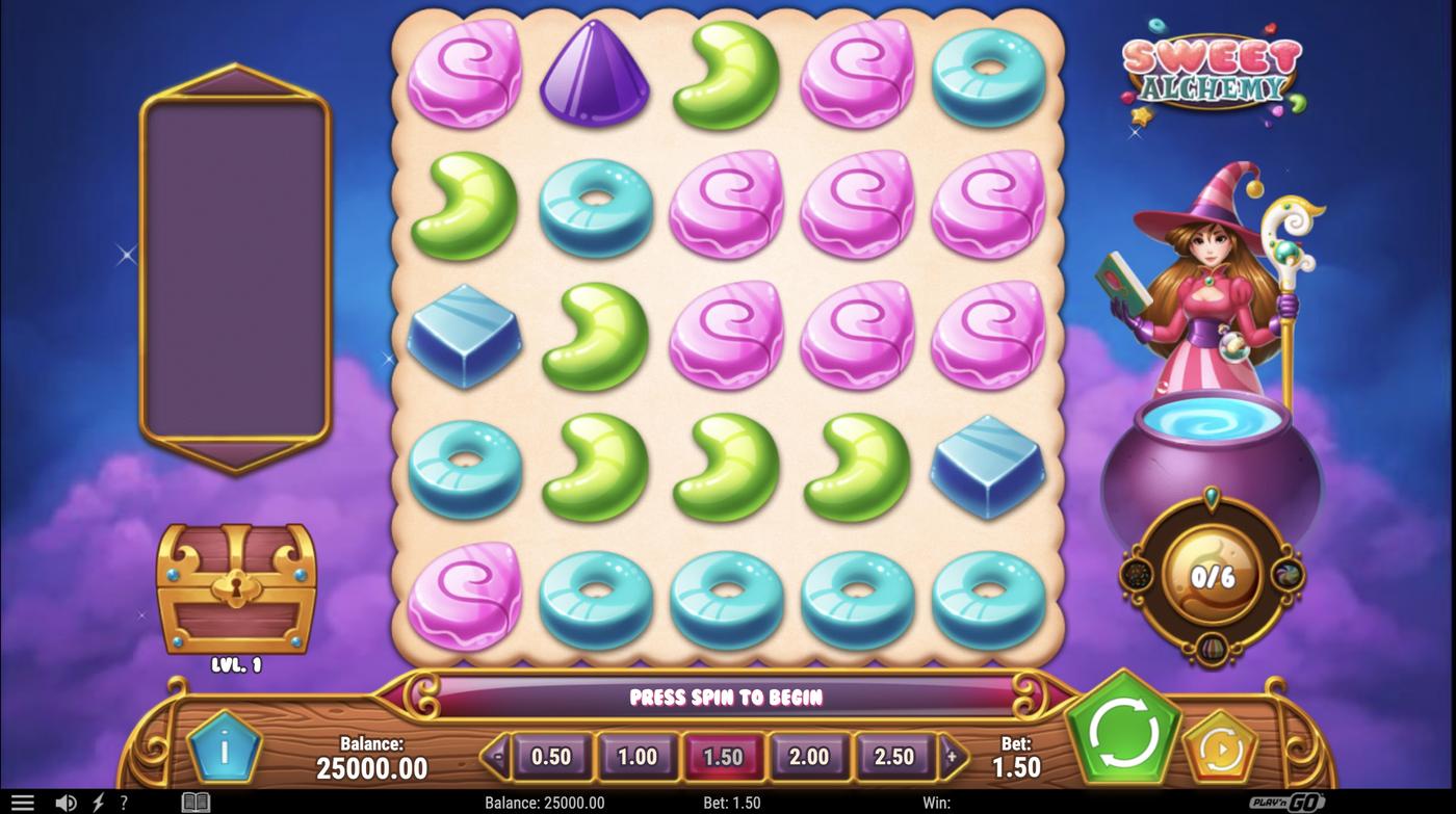 Sweet Alchemy: image of main menu