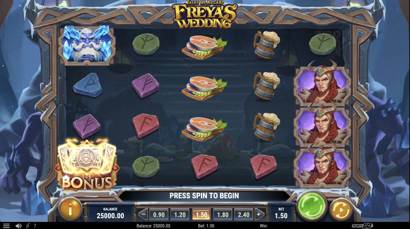 Tales of Asgard: Freya's Wedding: image of main menu