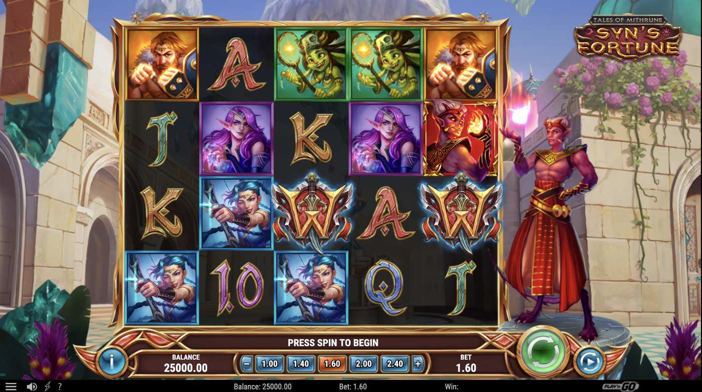 Tales of Mithrune Syn's Fortune: image of main menu