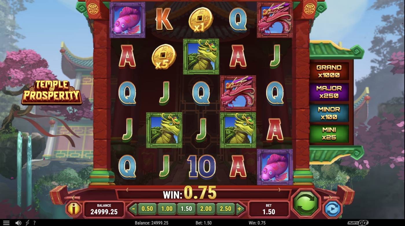 Temple of Prosperity: image of winning