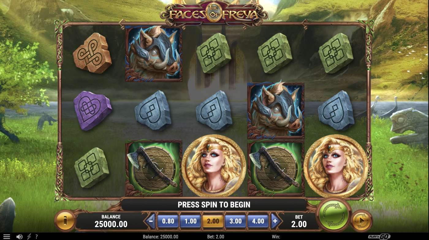 The Faces of Freya: image of main menu