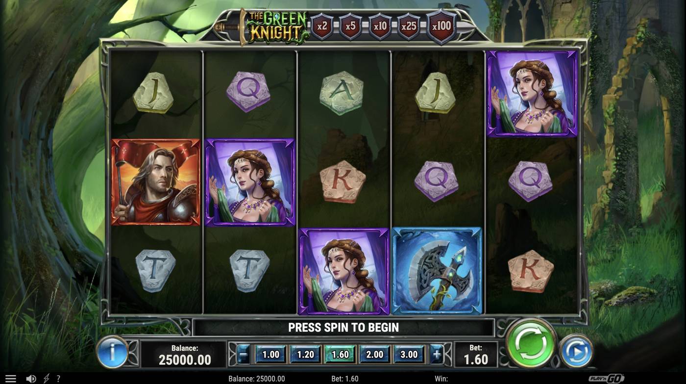 The Green Knight: image of main menu