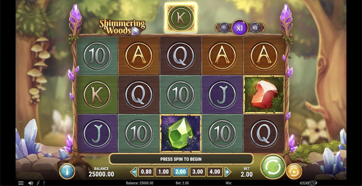 The Shimmering Woods: image of main menu