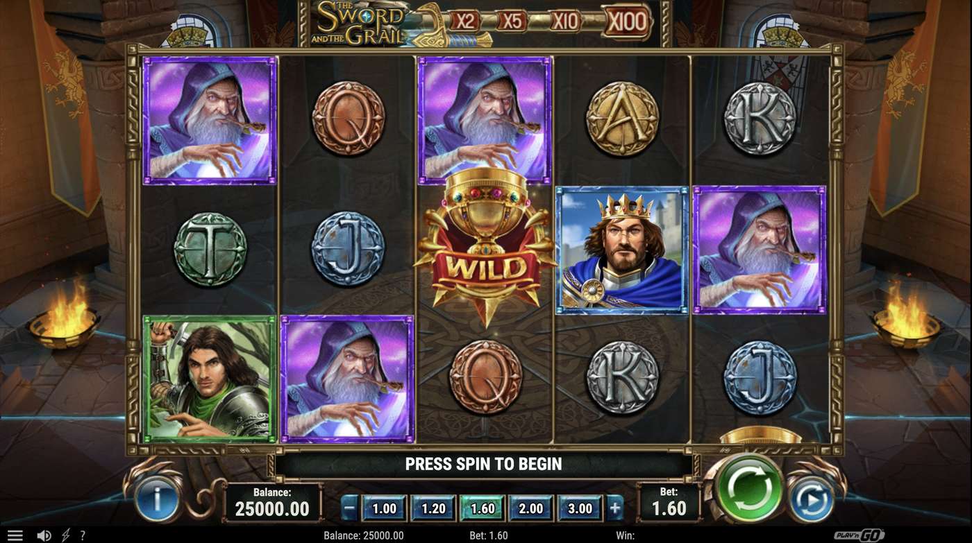 The Sword and The Grail: image of main menu