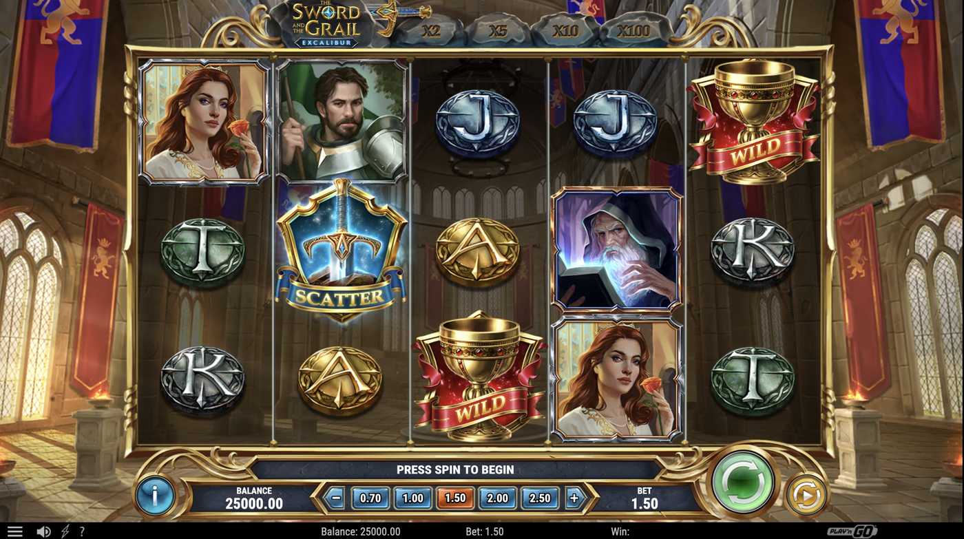 The Sword and the Grail Excalibur: image of main menu