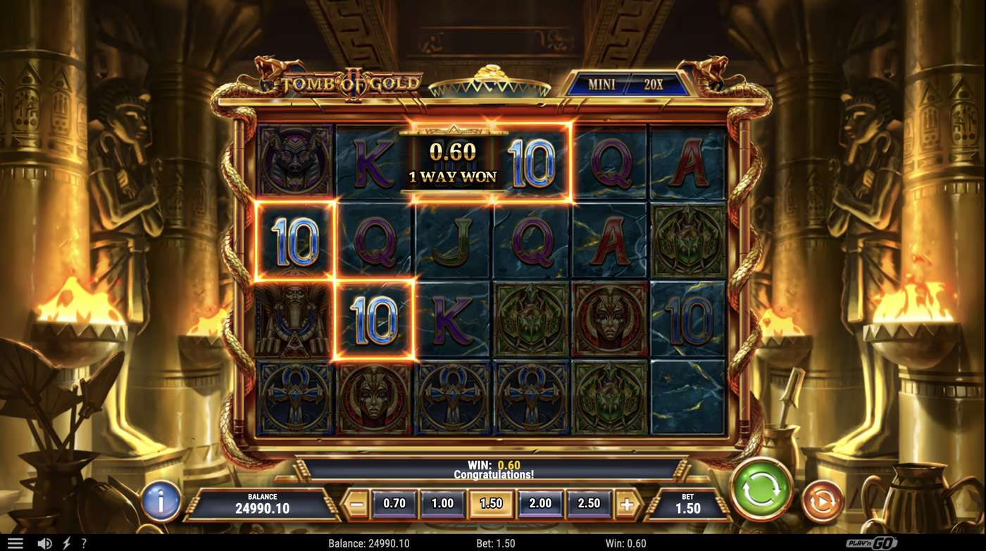 Tomb of Gold II: image of winning