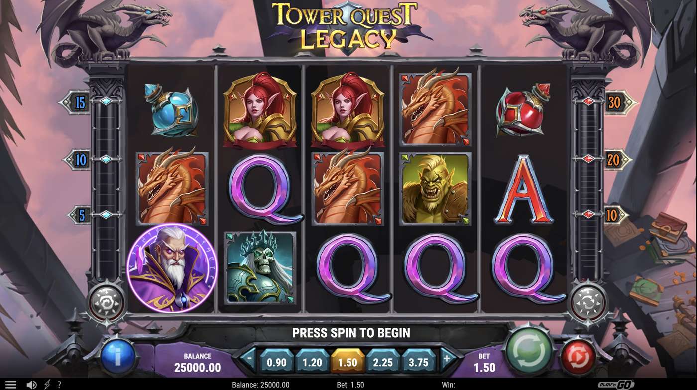 Tower Quest Legacy: image of main menu