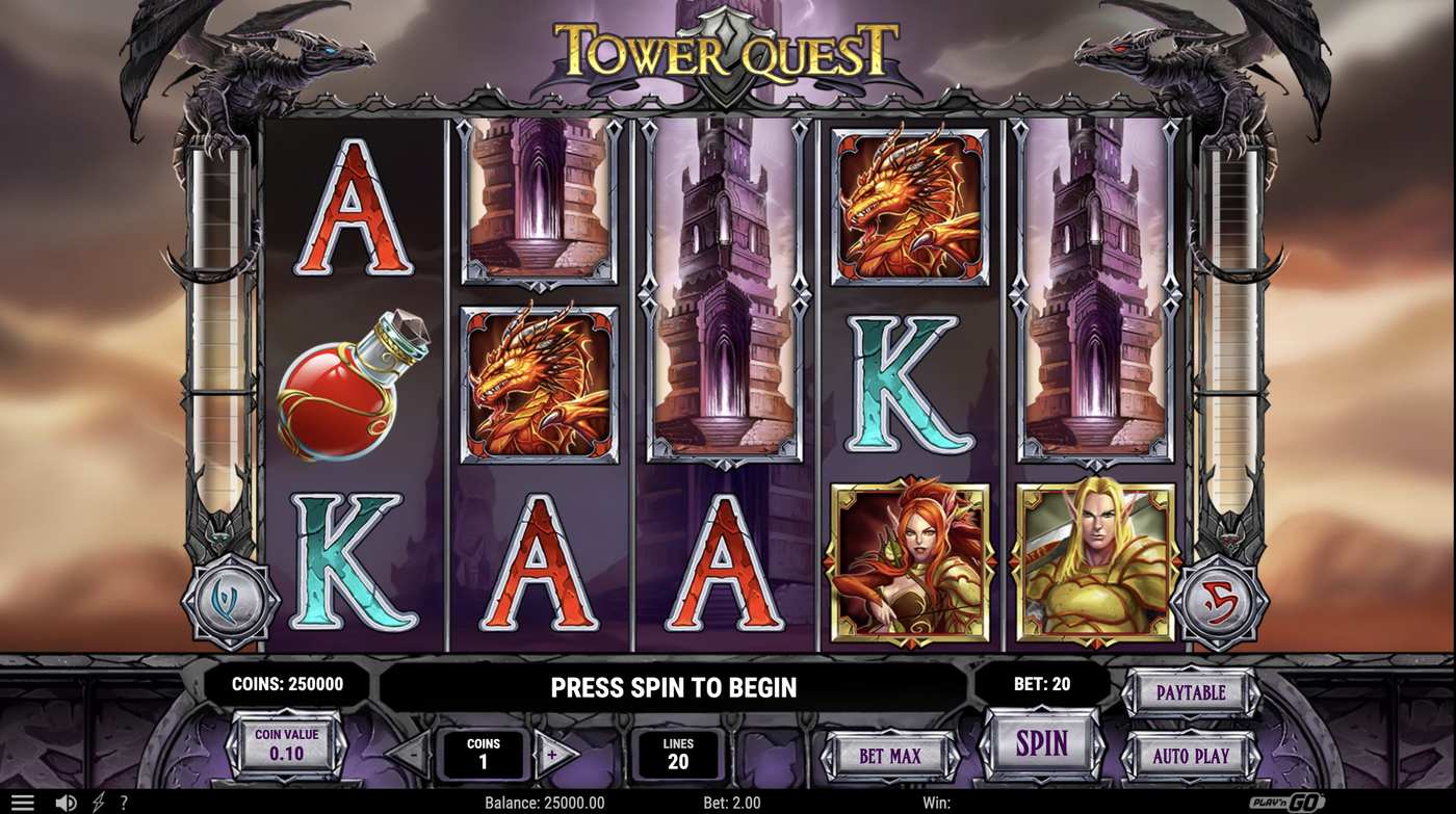 Tower Quest: image of main menu