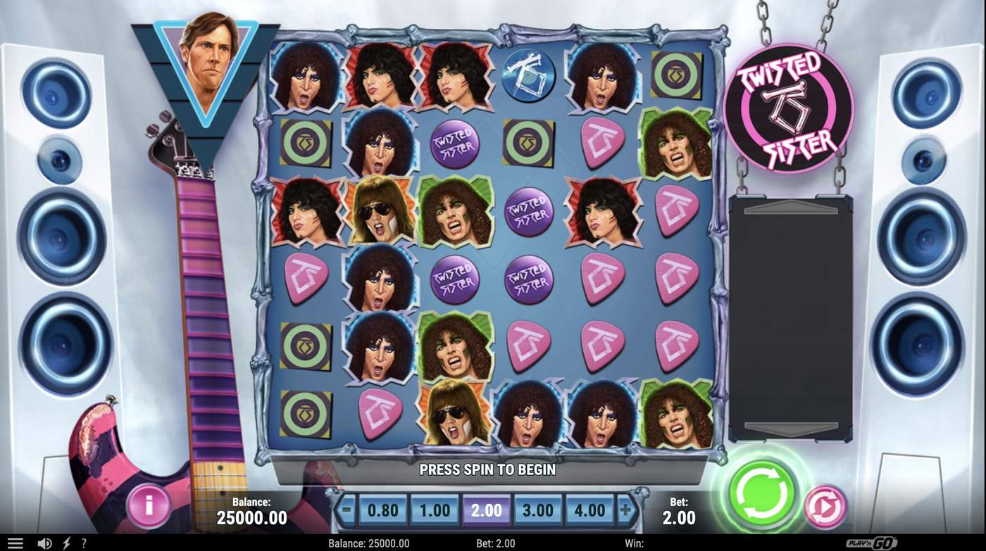 Twisted Sister: image of main menu