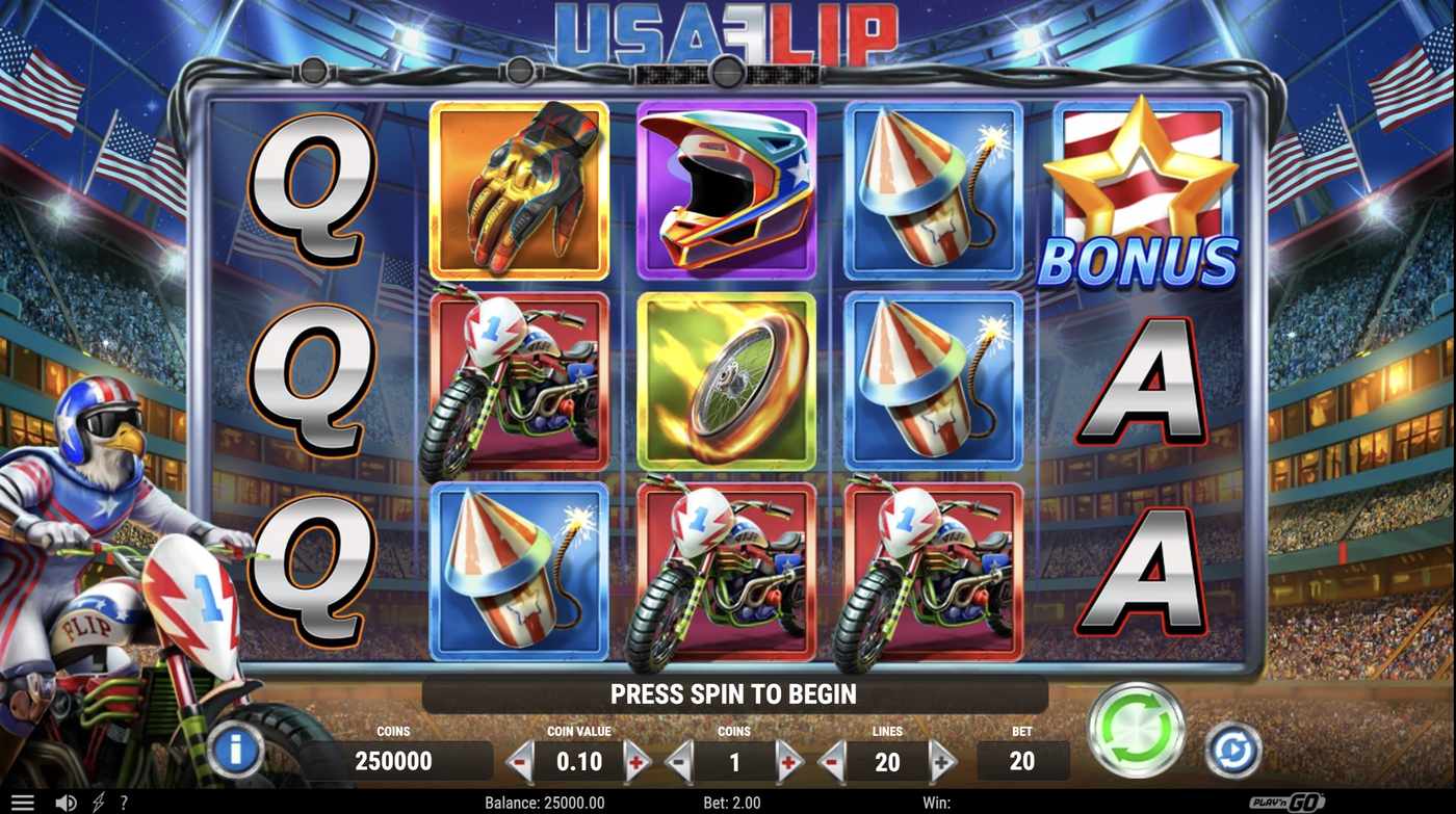 USA Flip: image of main menu