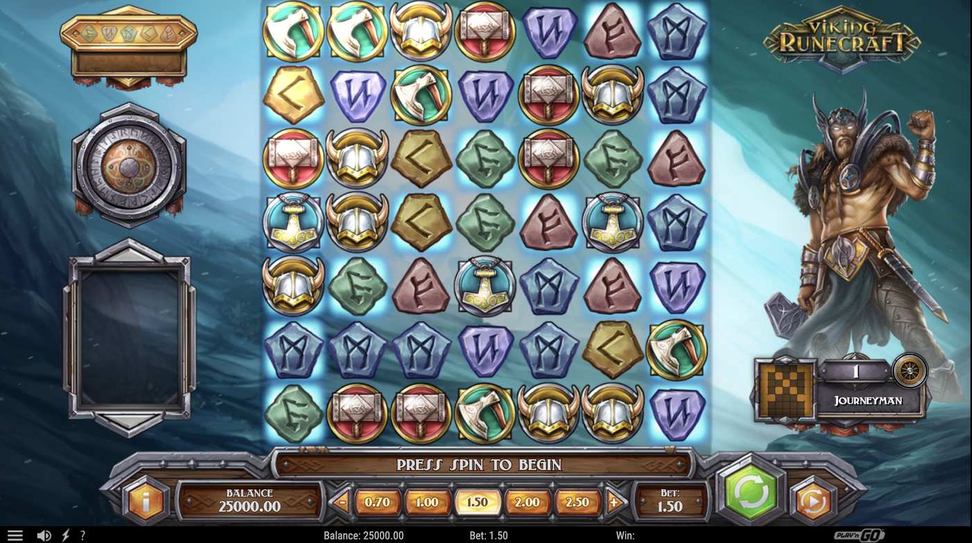 Viking Runecraft: image of main menu