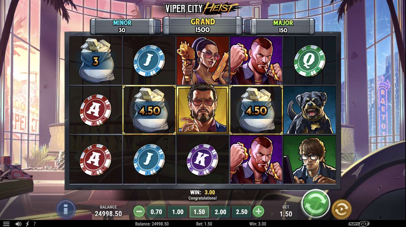 Viper City Heist: image of winning