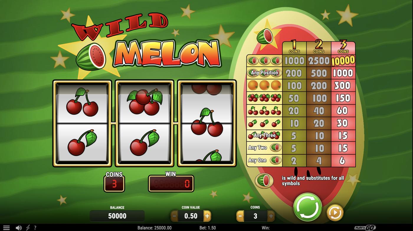 Wild Melon: image of main menu