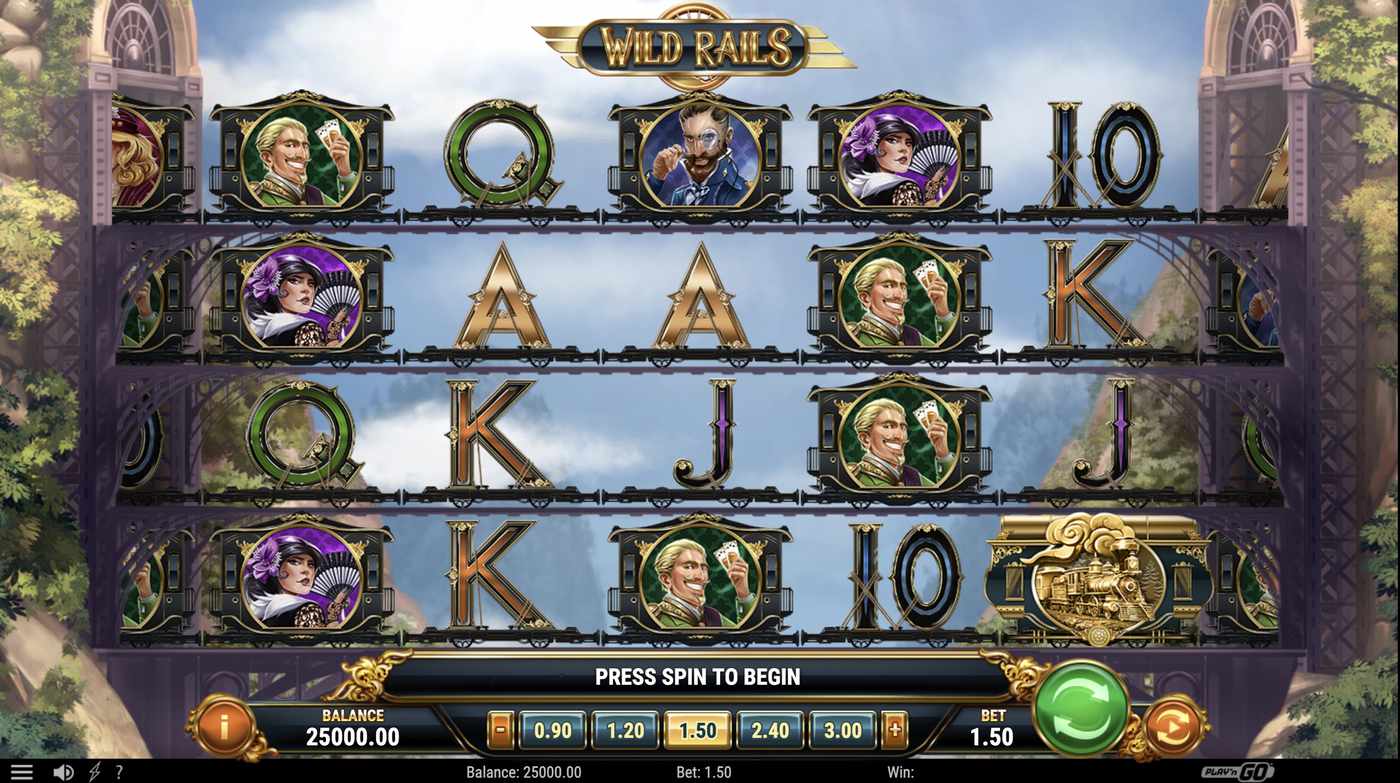 Wild Rails: image of main menu