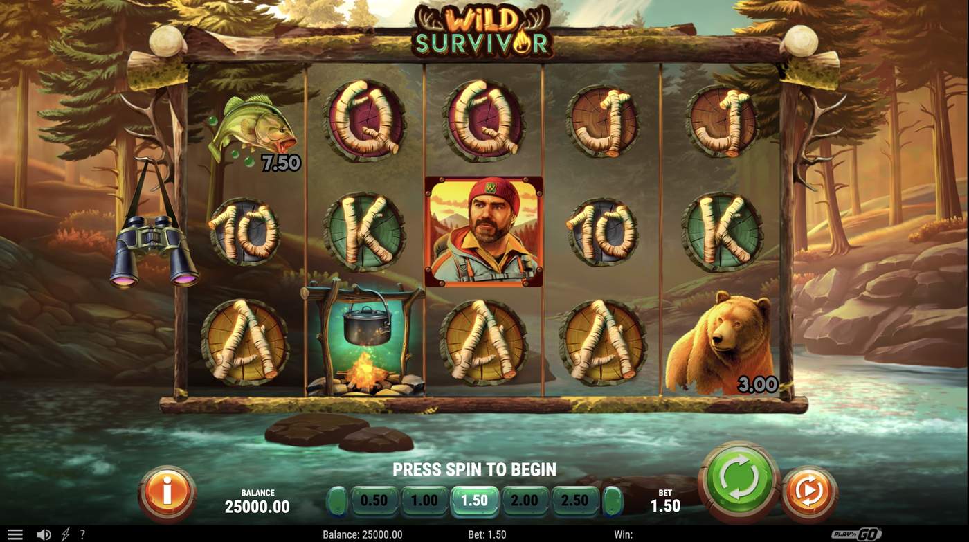 Wild Survivor: image of main menu