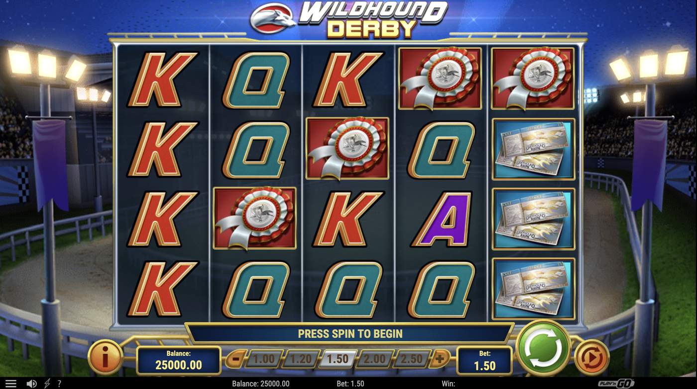 Wildhound Derby: image of main menu