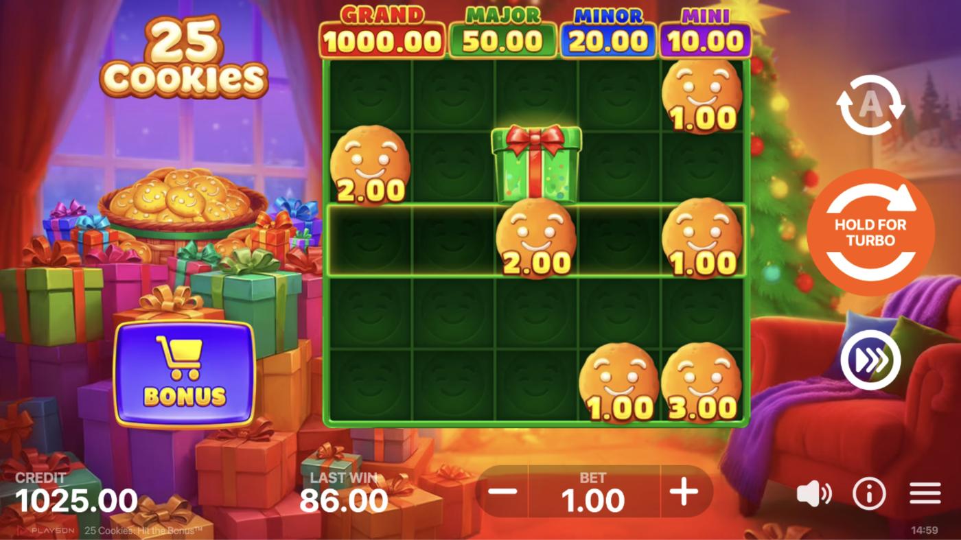 25 Cookies: Hit the Bonus: image of winning