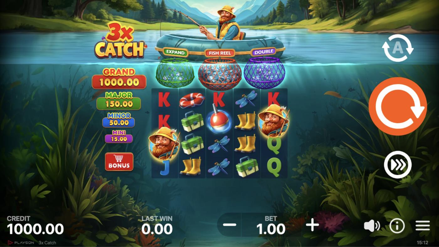 3x Catch: image of main menu