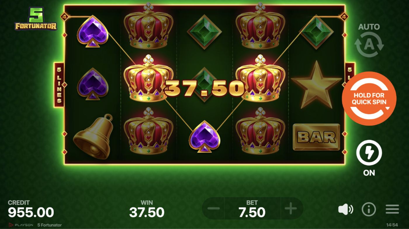 5 Fortunator: image of winning