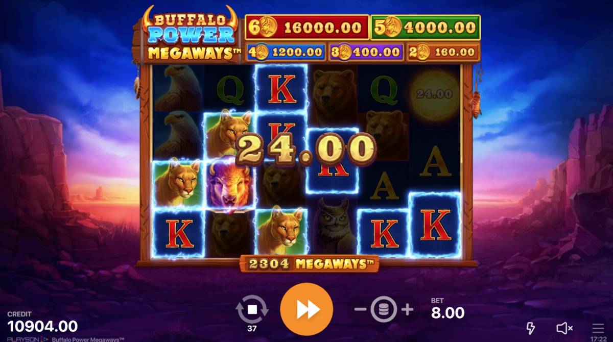 Buffalo Power Megaways: image of winning
