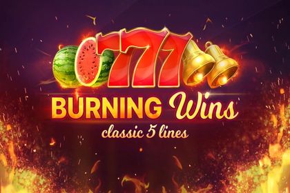 Burning Wins: classic 5 lines Online Slot Logo