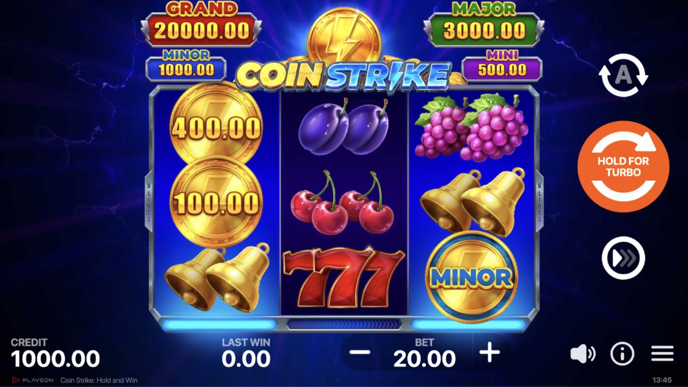 Coin Strike: Hold and Win: image of main menu