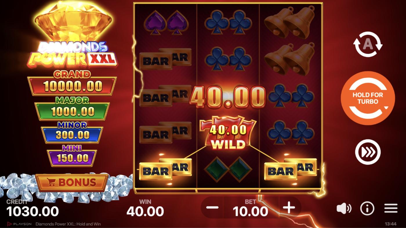 Diamonds Power XXL: Hold and Win: image of winning
