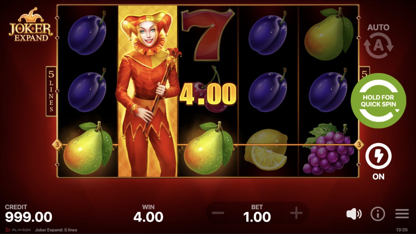 Joker Expand: 5 Lines: image of winning
