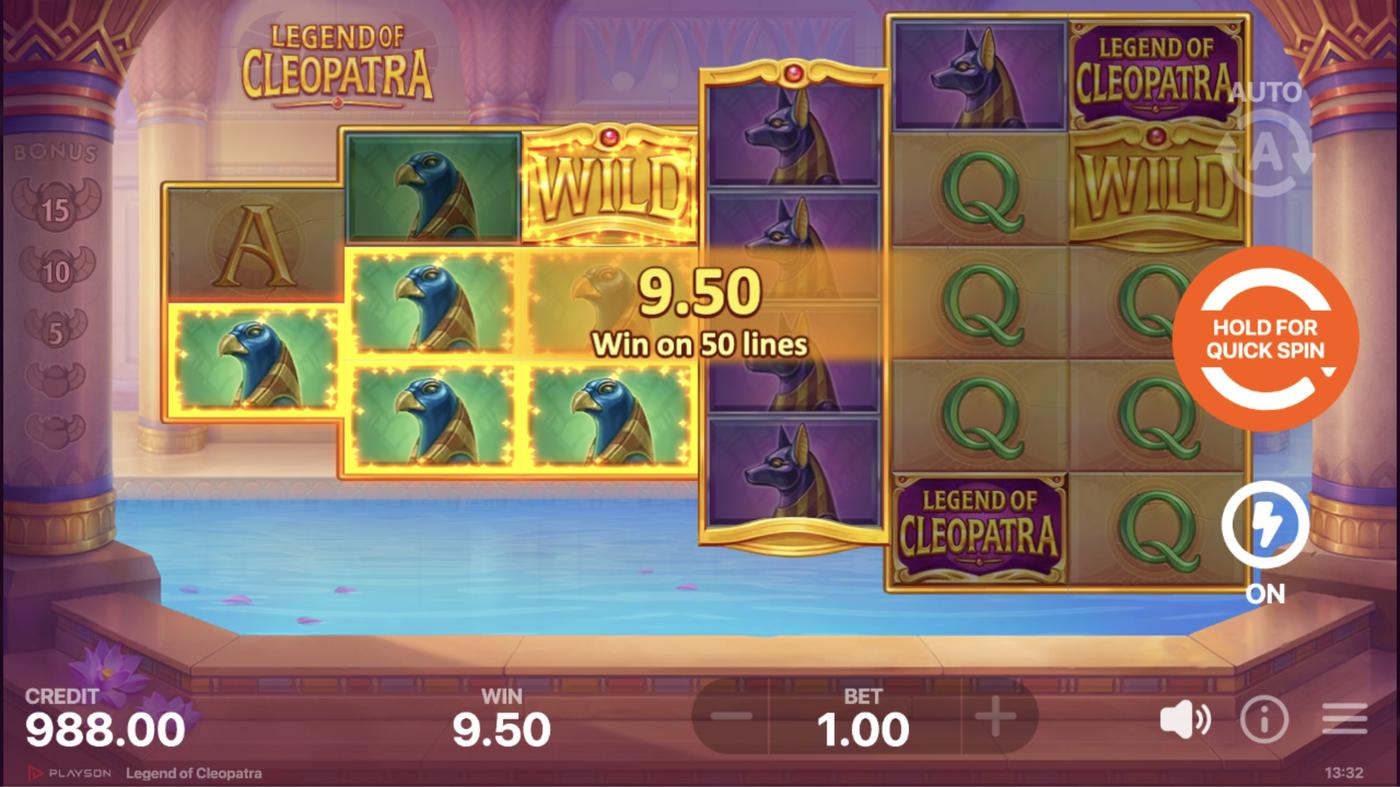 Legend of Cleopatra: image of winning